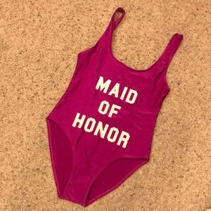 Maid of Honor one piece swim